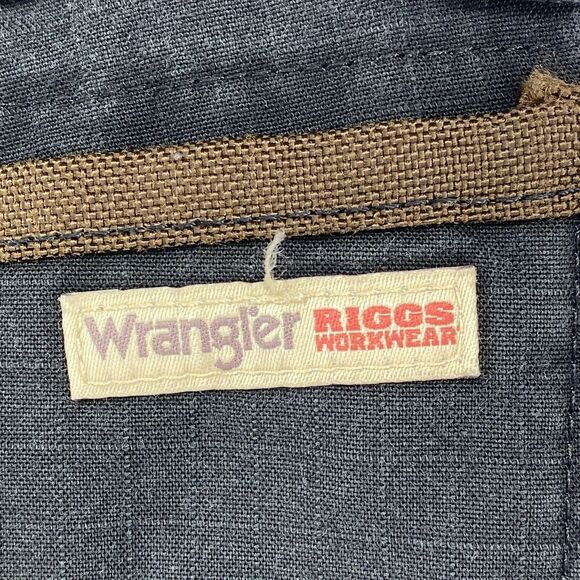 WRANGLER Pants Womens 2 x 32 Riggs Workwear Cargo Carpenter Ripstop Canvas Black - Picture 7 of 16